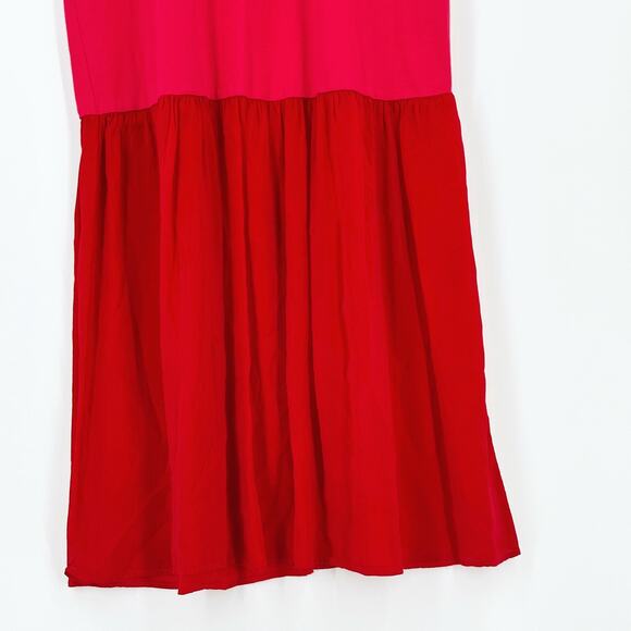 VTG 80s Johnny Was Maxi T-Shirt Dress Large Embroidered Southwest Kaftan Hippie - Picture 3 of 7